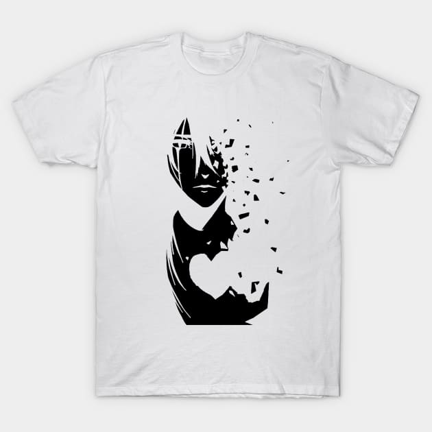 Dark Animedroid T-Shirt by rajjuneja